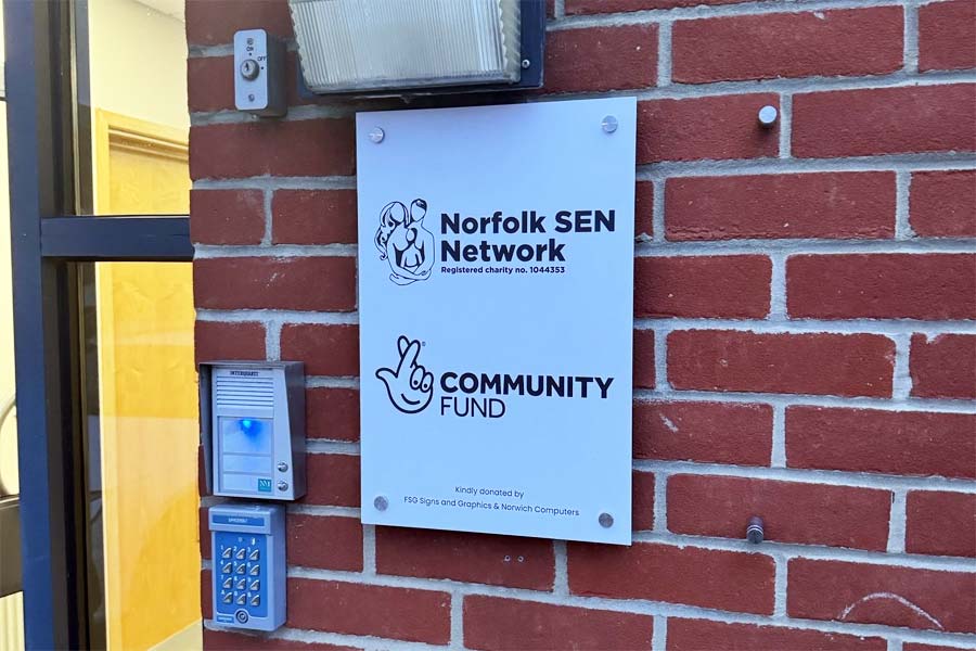 Our new office sign is up! - Norfolk SEN Network